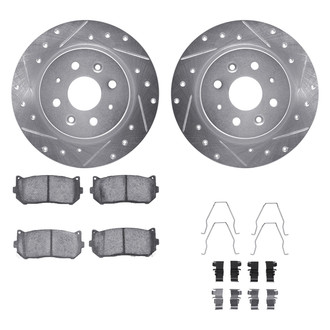 DFC® - PRO-KIT 5000+ Drilled and Slotted Rear Brake Kit