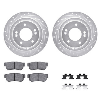 DFC® - PRO-KIT 5000+ Drilled and Slotted Rear Brake Kit