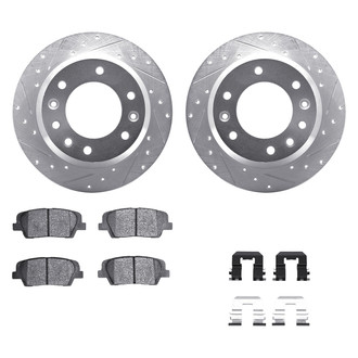 DFC® - PRO-KIT 5000+ Drilled and Slotted Rear Brake Kit