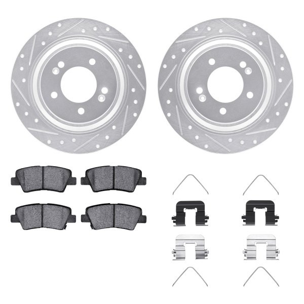 DFC® - PRO-KIT 5000+ Drilled and Slotted Rear Brake Kit