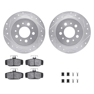 DFC® - PRO-KIT 5000+ Drilled and Slotted Rear Brake Kit