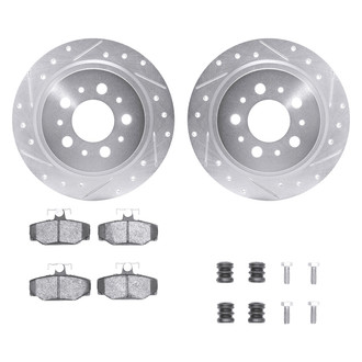 DFC® - PRO-KIT 5000+ Drilled and Slotted Rear Brake Kit