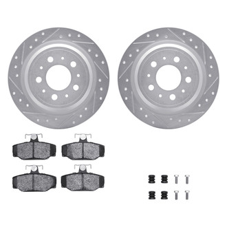 DFC® - PRO-KIT 5000+ Drilled and Slotted Rear Brake Kit