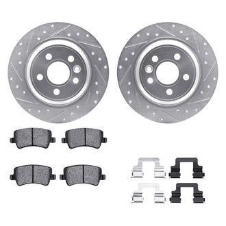 DFC® - PRO-KIT 5000+ Drilled and Slotted Rear Brake Kit