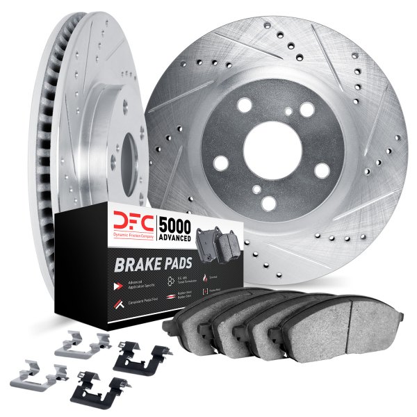 DFC® - PRO-KIT 5000+ Drilled and Slotted Rear Brake Kit