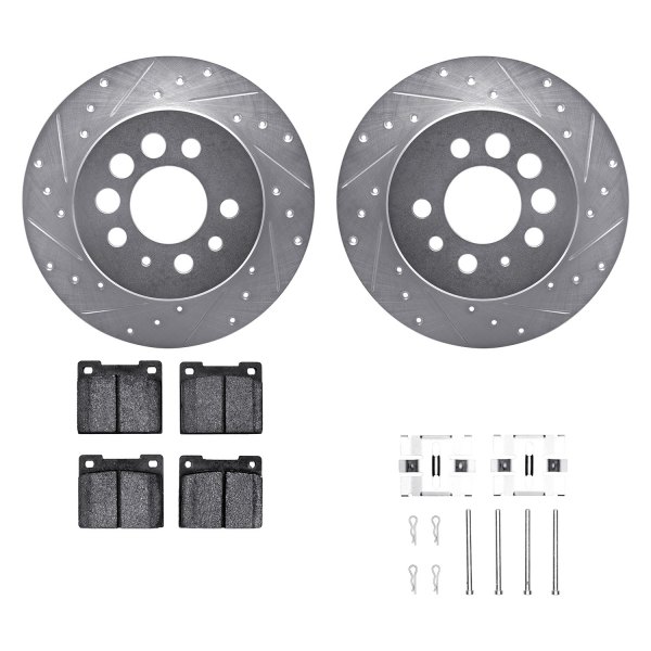 DFC® - PRO-KIT 5000+ Drilled and Slotted Rear Brake Kit