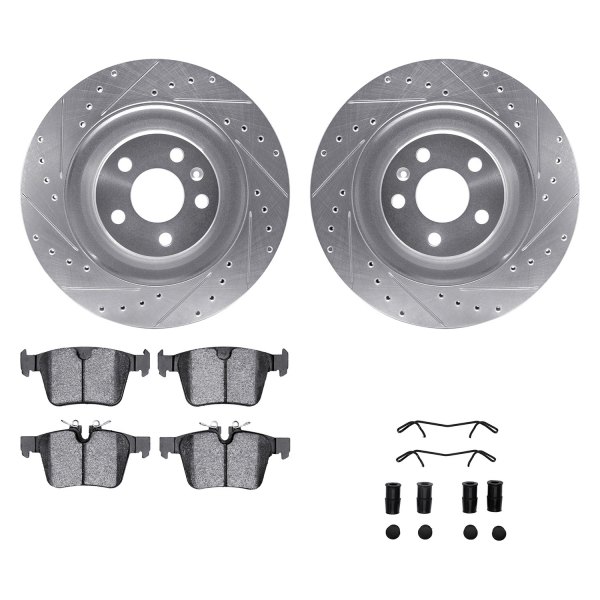 DFC® - PRO-KIT 5000+ Drilled and Slotted Rear Brake Kit