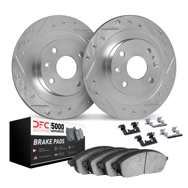 DFC® - PRO-KIT 5000+ Drilled and Slotted Rear Brake Kit