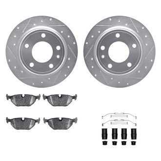 DFC® - PRO-KIT 5000+ Drilled and Slotted Rear Brake Kit
