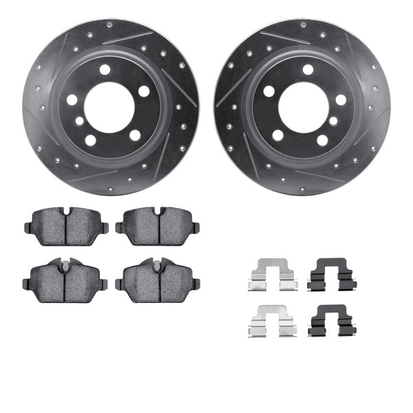 DFC® - PRO-KIT 5000+ Drilled and Slotted Rear Brake Kit