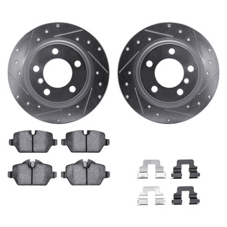 DFC® - PRO-KIT 5000+ Drilled and Slotted Rear Brake Kit