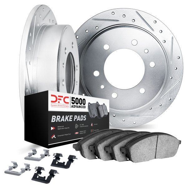 DFC® - PRO-KIT 5000+ Drilled and Slotted Rear Brake Kit
