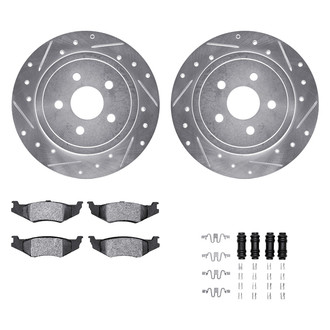 DFC® - PRO-KIT 5000+ Drilled and Slotted Rear Brake Kit