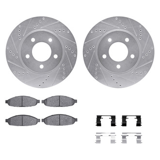 DFC® - PRO-KIT 5000+ Drilled and Slotted Front Brake Kit