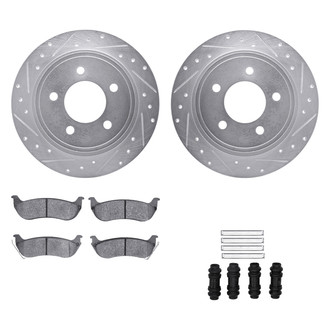DFC® - PRO-KIT 5000+ Drilled and Slotted Rear Brake Kit