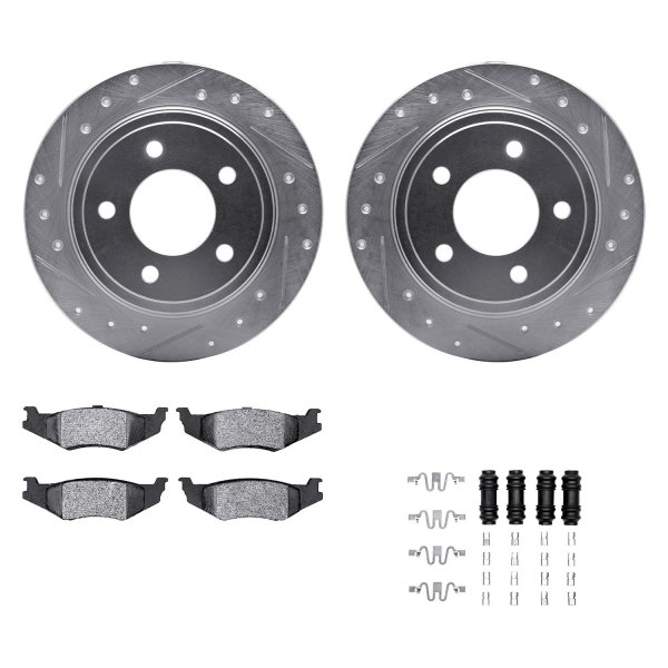 DFC® - PRO-KIT 5000+ Drilled and Slotted Rear Brake Kit