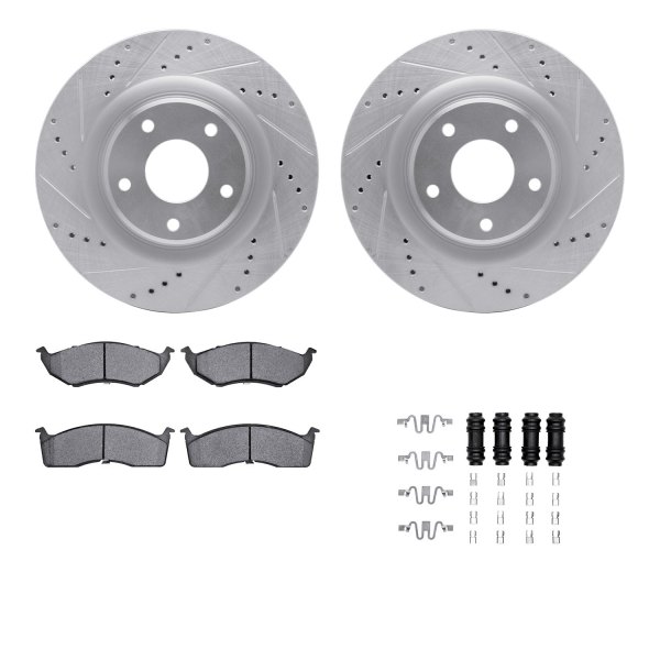 DFC® - PRO-KIT 5000+ Drilled and Slotted Front Brake Kit