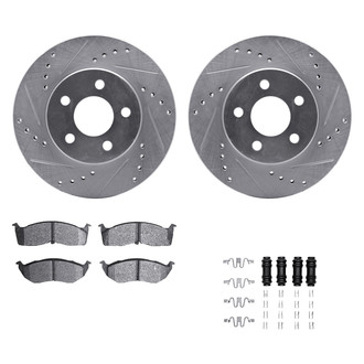 DFC® - PRO-KIT 5000+ Drilled and Slotted Front Brake Kit