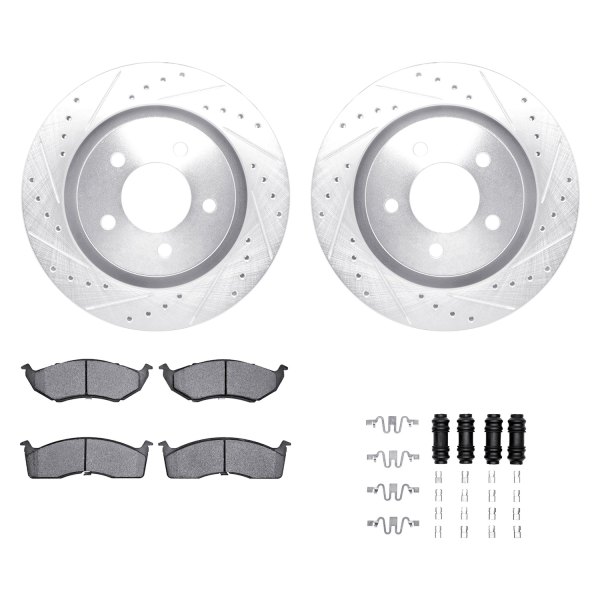 DFC® - PRO-KIT 5000+ Drilled and Slotted Front Brake Kit