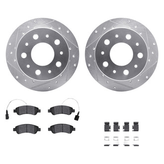 DFC® - PRO-KIT 5000+ Drilled and Slotted Rear Brake Kit