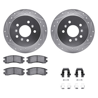 DFC® - PRO-KIT 5000+ Drilled and Slotted Rear Brake Kit