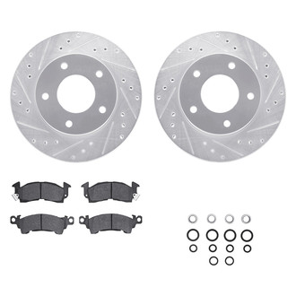 DFC® - PRO-KIT 5000+ Drilled and Slotted Rear Brake Kit