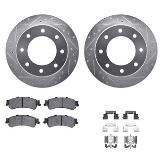 DFC® - PRO-KIT 5000+ Drilled and Slotted Rear Brake Kit