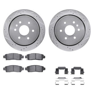 DFC® - PRO-KIT 5000+ Drilled and Slotted Rear Brake Kit