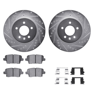 DFC® - PRO-KIT 5000+ Drilled and Slotted Rear Brake Kit