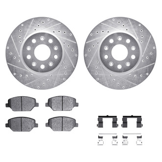 DFC® - PRO-KIT 5000+ Drilled and Slotted Front Brake Kit