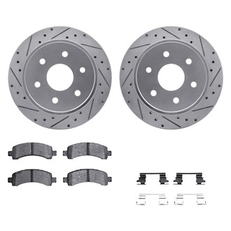 DFC® - PRO-KIT 5000+ Drilled and Slotted Rear Brake Kit