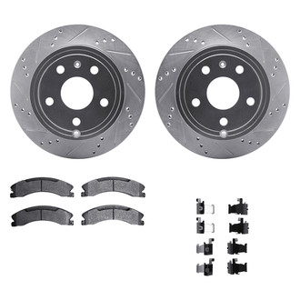 DFC® - PRO-KIT 5000+ Drilled and Slotted Rear Brake Kit
