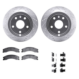 DFC® - PRO-KIT 5000+ Drilled and Slotted Rear Brake Kit
