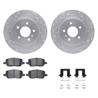 DFC® - PRO-KIT 5000+ Drilled and Slotted Rear Brake Kit
