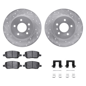 DFC® - PRO-KIT 5000+ Drilled and Slotted Rear Brake Kit