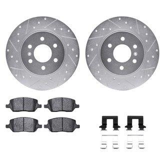 DFC® - PRO-KIT 5000+ Drilled and Slotted Rear Brake Kit