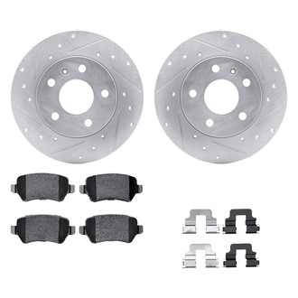 DFC® - PRO-KIT 5000+ Drilled and Slotted Rear Brake Kit