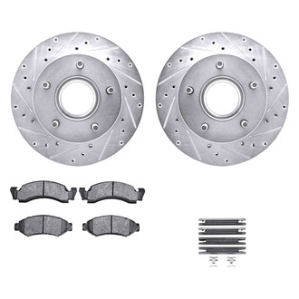 DFC® - PRO-KIT 5000+ Drilled and Slotted Front Brake Kit