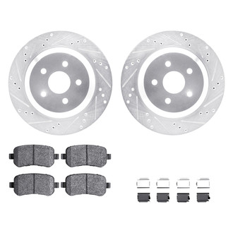 DFC® - PRO-KIT 5000+ Drilled and Slotted Rear Brake Kit
