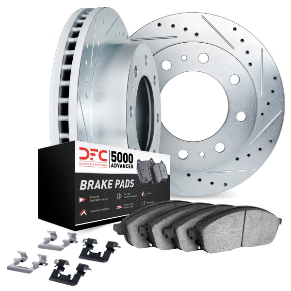 DFC® - PRO-KIT 5000+ Drilled and Slotted Front Brake Kit