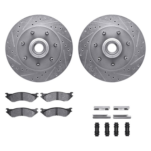 DFC® - PRO-KIT 5000+ Drilled and Slotted Front Brake Kit