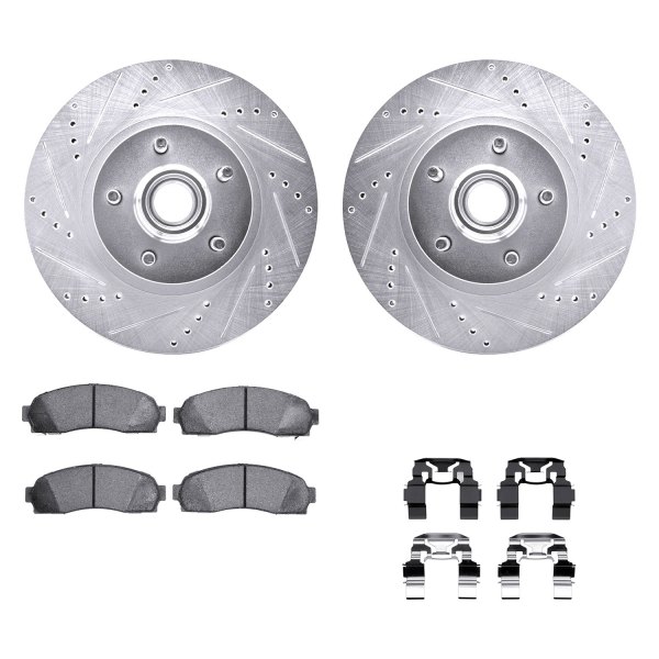 DFC® - PRO-KIT 5000+ Drilled and Slotted Front Brake Kit