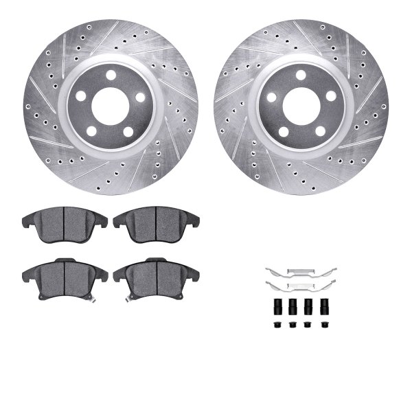 DFC® - PRO-KIT 5000+ Drilled and Slotted Front Brake Kit