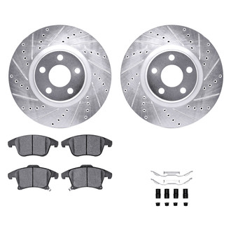 DFC® - PRO-KIT 5000+ Drilled and Slotted Front Brake Kit