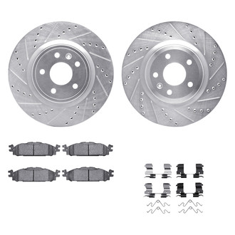 DFC® - PRO-KIT 5000+ Drilled and Slotted Front Brake Kit
