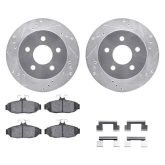 DFC® - PRO-KIT 5000+ Drilled and Slotted Rear Brake Kit