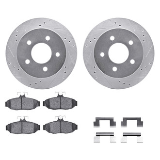 DFC® - PRO-KIT 5000+ Drilled and Slotted Rear Brake Kit