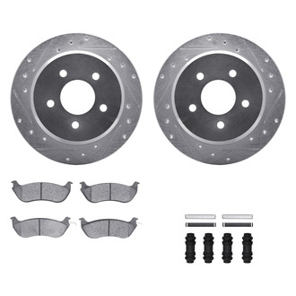 DFC® - PRO-KIT 5000+ Drilled and Slotted Rear Brake Kit