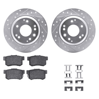 DFC® - PRO-KIT 5000+ Drilled and Slotted Rear Brake Kit