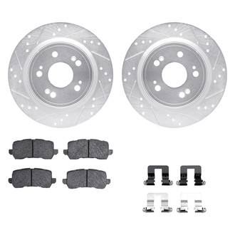 DFC® - PRO-KIT 5000+ Drilled and Slotted Rear Brake Kit